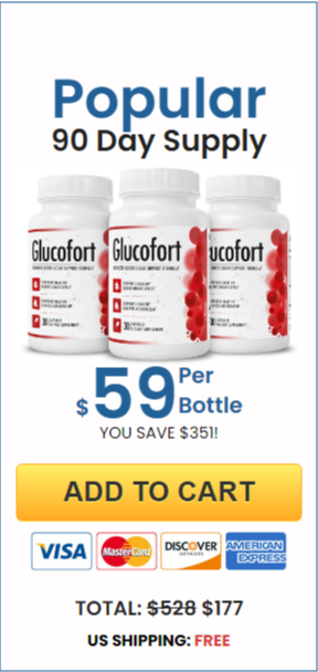 GlucoFort - 3 bottles